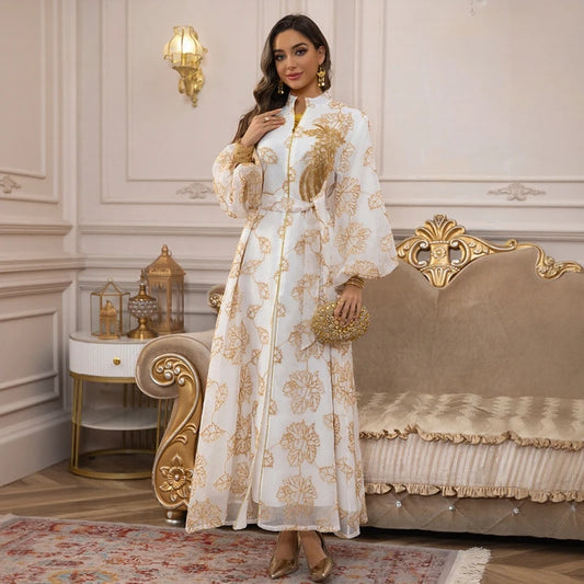 Ensemble Abaya & Hijab — Robe Longue Mode Modeste