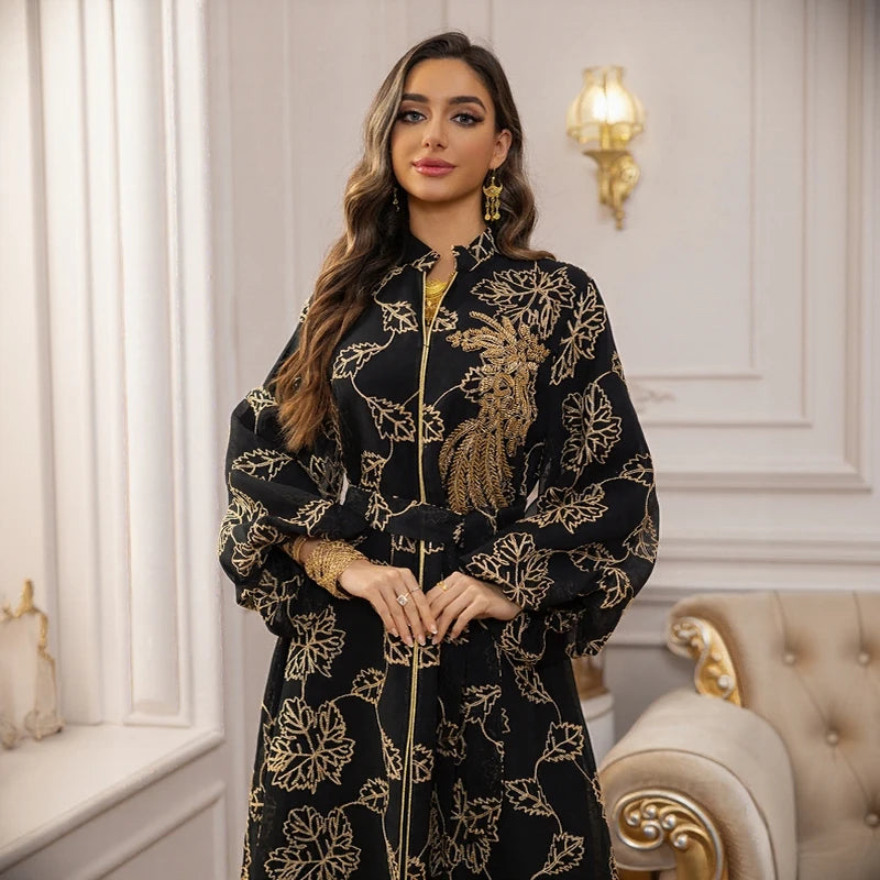Ensemble Abaya & Hijab — Robe Longue Mode Modeste