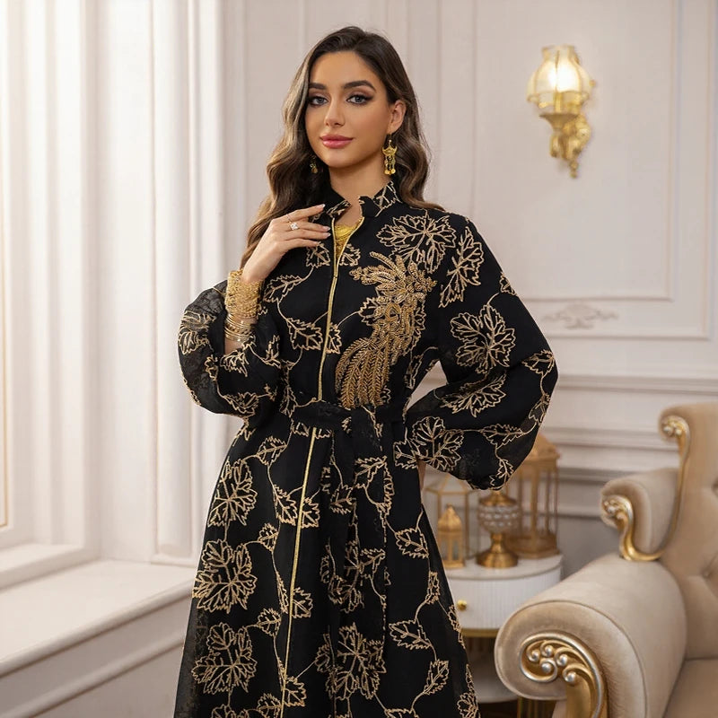 Ensemble Abaya & Hijab — Robe Longue Mode Modeste
