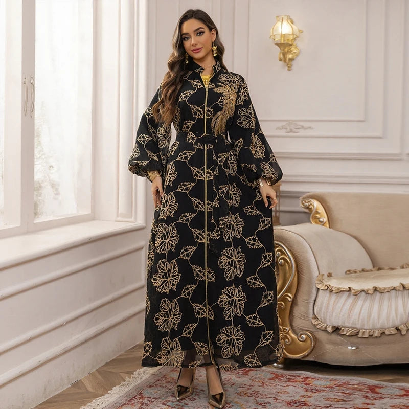 Ensemble Abaya & Hijab — Robe Longue Mode Modeste