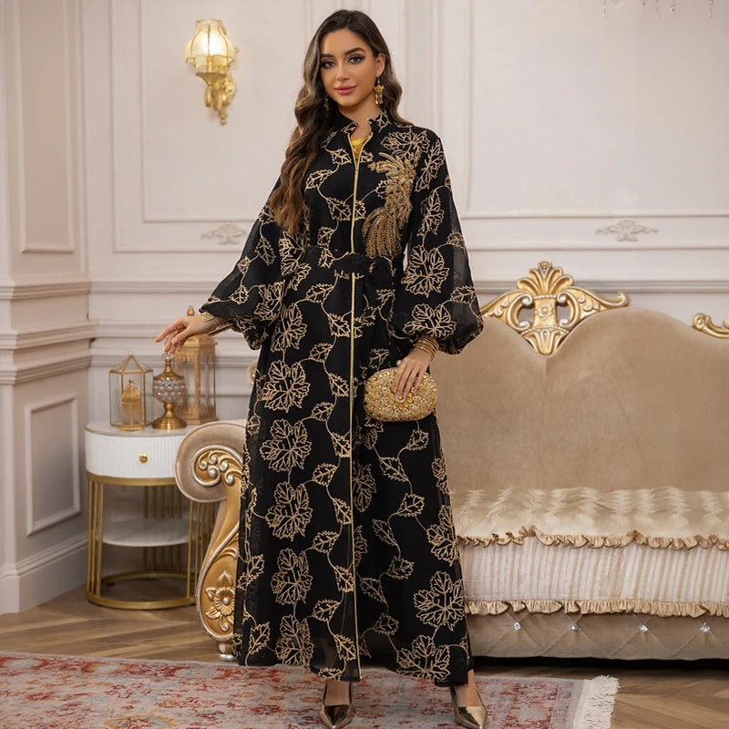 Ensemble Abaya & Hijab — Robe Longue Mode Modeste