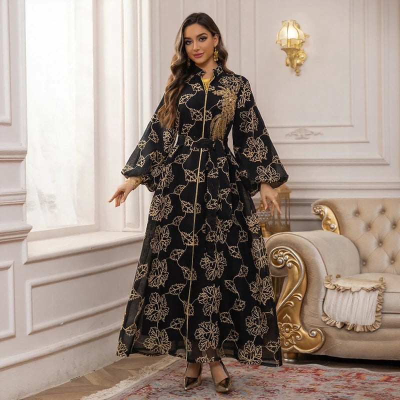 Ensemble Abaya & Hijab — Robe Longue Mode Modeste