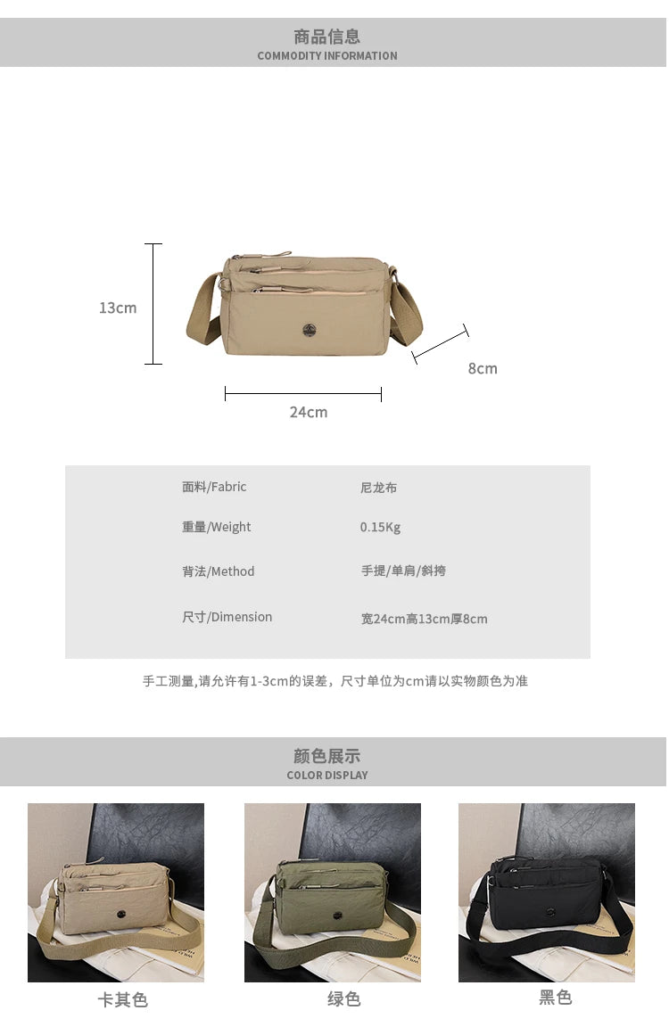 Sac Bandoulière Femme — Toile Légère & Spacieuse